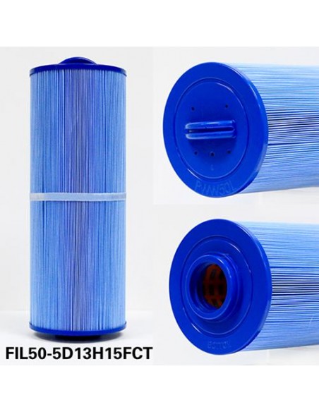 FILTRE CAL SPA CARTRIDGE 50 SQ FTx 5"ODx 13"H x 1.5"ID, GROS FILETAGE FEMELLE