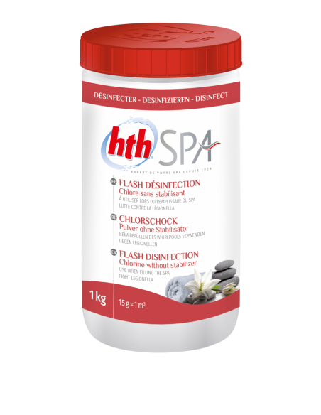 HTH SPA FLASH DESINFECTION TRAITEMENT CHOC CHLORE 2022