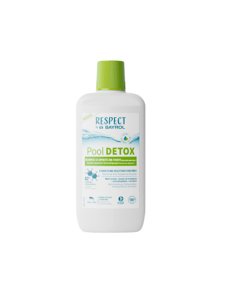 Pool detox, bouteille 1 Litre. Gamme respect by Bayrol