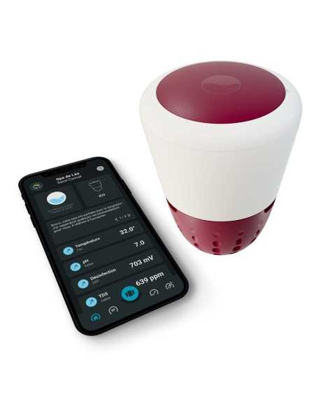 ICO SPA V2 ESSENTIAL+ avec l'application ouverte sur le smartphone