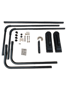 Le spa BIARRITZ 2.3m * 2.3m de chez Ligne Spa avec lève couverture fixé sur l'habillage 2