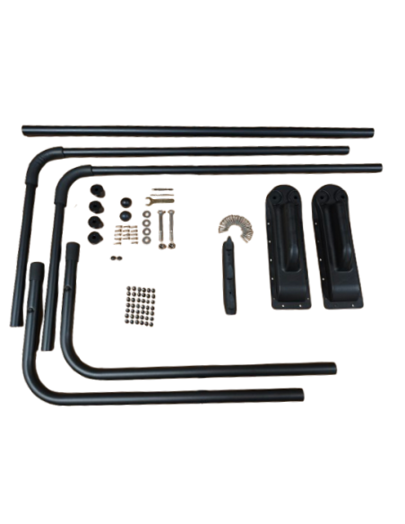 Package détaillé du lève-couverture pour spa avec fixation sur le spa